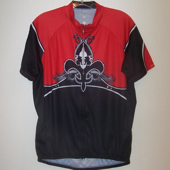 MEN'S PRIMAL " FLEUR de LIS " CYCLING JERSEY SHIRT - Picture 1 of 10